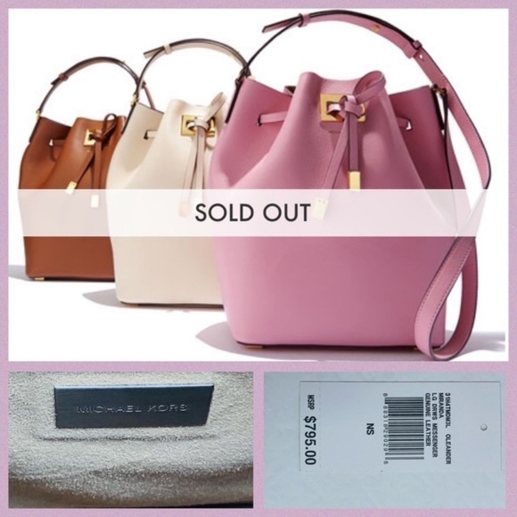 Michael Kors MK Miranda Oleander Drawstring Bag - Picture 9 of 10